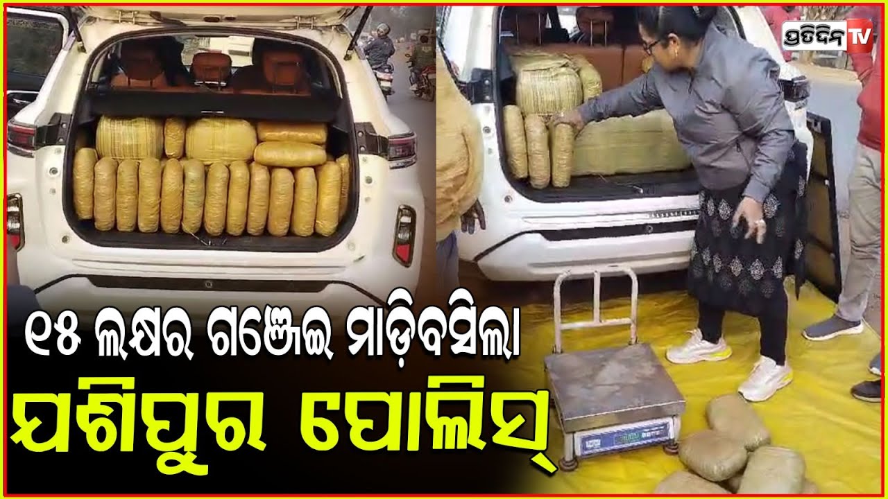 ଗଞ୍ଜେଇ ଭର୍ତ୍ତି କାର ସହ ୬ମାଫିଆକୁ ମାଡି ବସିଲା ଯଶିପୁର ପୋଲିସ୍ ! Marijuana seized from Mayurbhanj