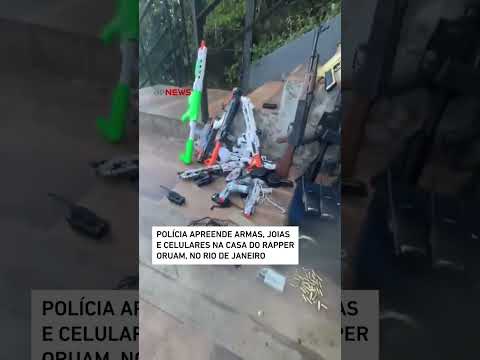 Polícia apreende armas, joias e celulares na casa do rapper Oruam, no Rio de Janeiro #Shorts