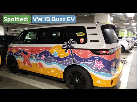 Volkswagen ID Buzz spotted in Oxford, with Belgium plates