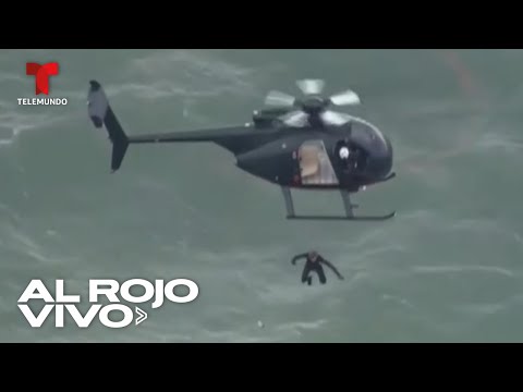 Hombre se lanza de un helicóptero y sin paracaídas | Al Rojo Vivo | Telemundo