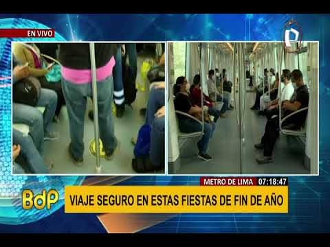 Metro de Lima: plan Navidad 2020 busca resguardar seguridad y salud de pasajeros en Línea 1