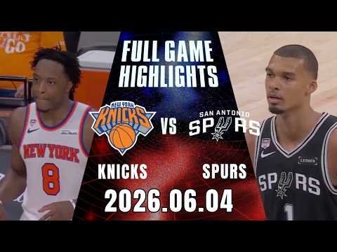 【2025-26 NBA Finals】06/04 Game 1 #紐約尼克 vs #聖安東尼奧馬刺 全場賽事精華｜ FULL GAME HIGHLIGHTS ｜NBA總冠軍賽都在緯來APP