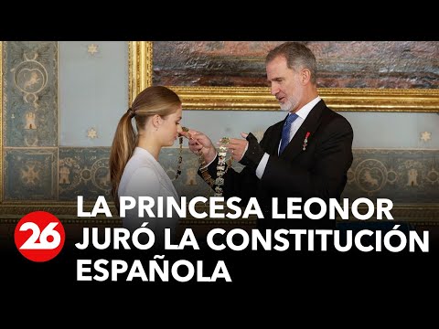 La princesa Leonor juró la constitución española