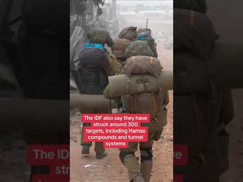 IDF release footage of ground operation in Gaza Strip #israel #skynews #hamas