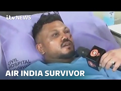 Lone survivor of India plane crash, Vishwash Kumar Ramesh, describes miracle escape | ITV News