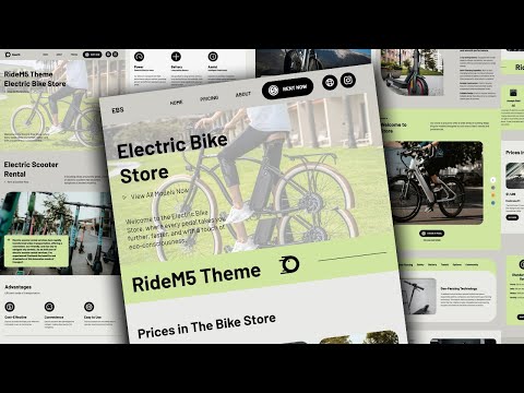 Bike Shop Website Template | Create a bike store website in less than 5 minutes | RideM5 Mobirise