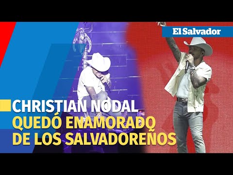 Christian Nodal le cantó a El Salvador una vez más