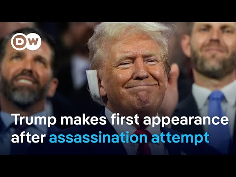 Trump and Vance join crowd at Republican convention hall  | DW News