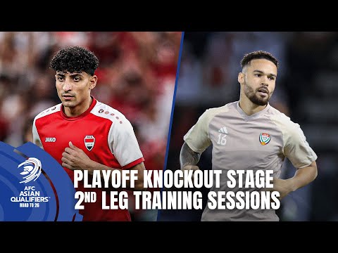 Decisive 2nd leg ahead: Training Ground Insights from Iraq and UAE | AFC Asian Qualifiers™ Playoffs
