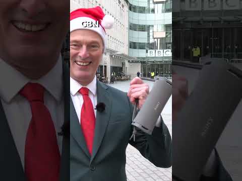 GB News blare UK number one song outside BBC - because THEY REFUSE TO PLAY IT