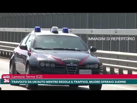 Lamezia Terme, Travolto da un auto mentre regola il traffico, muore operaio 24enne