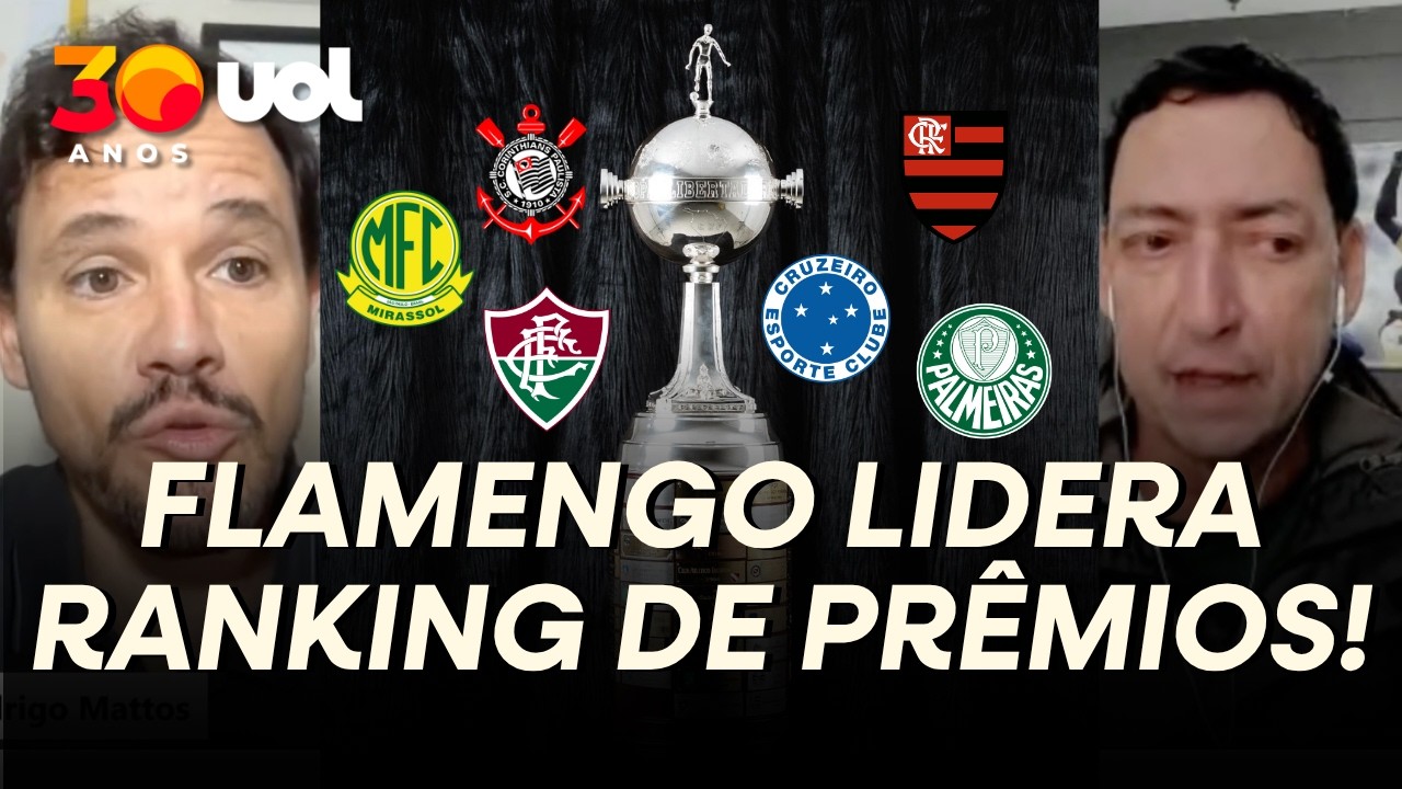 FLAMENGO LIDERA! QUANTO OS CLUBES BRASILEIROS JÁ FATURARAM COM LIBERTADORES E SUL-AMERICANA?