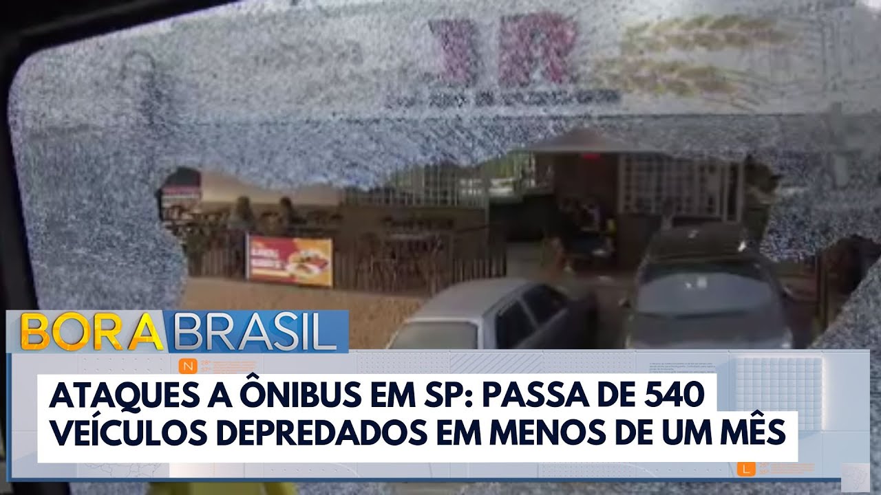 Ataques a ônibus em SP: passa de 540 veículos depredados em menos de um mês