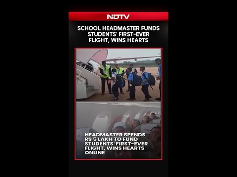 Karnataka School Headmaster Funds Students' First-Ever Flight, Wins Hearts