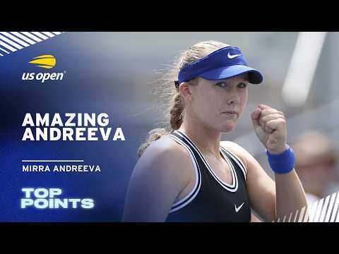 Mirra Andreeva's Top Points of the Tournament | 2026 US Open