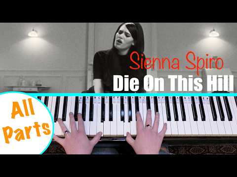 DIE ON THIS HILL - Sienna Spiro Piano Tutorial [chords accompaniment]