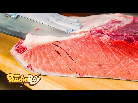 Amazing skill! bluefin tuna cutting Master