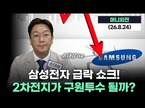 삼성전자 급락 쇼크! 2차전지가 구원투수 될까?