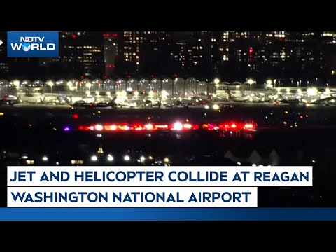 US Plane Crash | Passenger Jet Collides With Helicopter At Reagan National Airport, FAA Says