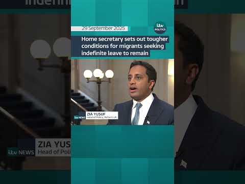 Home secretary sets out tougher conditions for migrants seeking indefinite leave to remain| ITV News