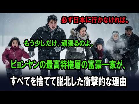 ピョンヤンの最高特權層の富豪一家が、すべてを捨てて脱北した衝撃的な理由