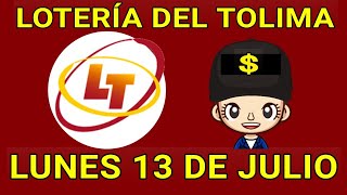 Resultados lotería del tolima 13 de Julio de 2020