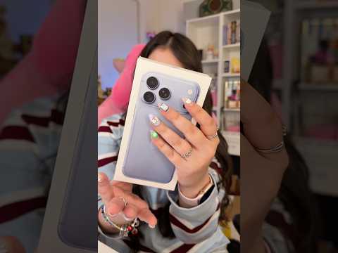 UNBOXING THE IPHONE 18 PRO MAX <strong>WITHOUT</strong> <strong>ME</strong> TALKING (aka asmr?)🩵📱