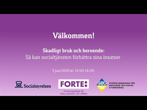 Skadligt bruk och beroende: Så kan socialtjänsten förbättra sina insatser