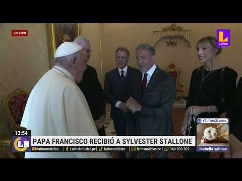 Papa Francisco y Sylvester Stallone causan furor tras reunión en el Vaticano