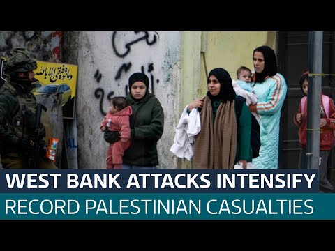Palestinian children caught up in Israel's escalating violence in the West Bank | ITV News
