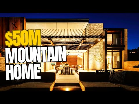 Mind-Blowing $50M Luxury Home Built INTO a Mountain | Modern Architecture