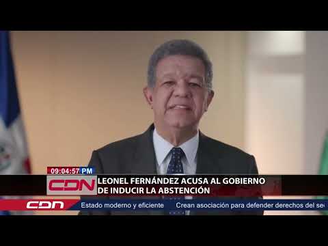 Leonel Fernández acusa al Gobierno de inducir a la abstención
