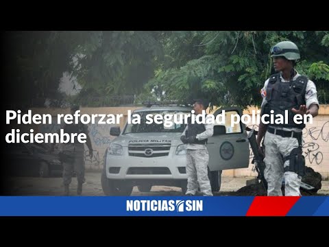 Piden reforzar la seguridad policial en diciembre