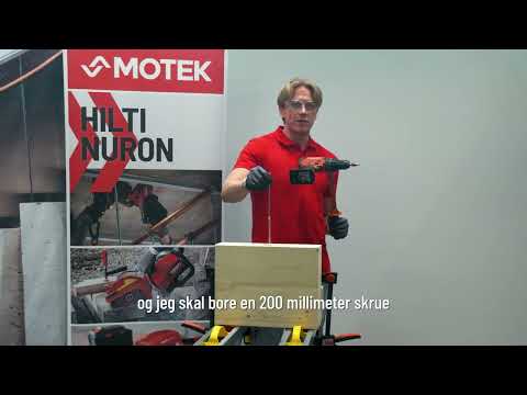 Batteridrillen Hilti SF 10W-22 ATC fra Motek får gjort jobben raskt!