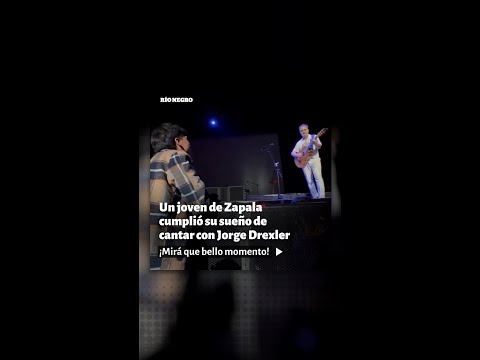 Un joven de Zapala cumplió su sueño de cantar con Jorge Drexler