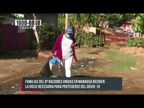 Familias del barrio Naciones Unidas, Managua, se vacunan contra el COVID-19 - Nicaragua