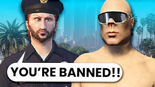 YouTube thumbnail for gupp's video titled 'Trolling the most MISERABLE Cops in GTA RP'