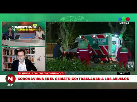 Así fue el TRASLADO de EMERGENCIA de los PACIENTES con coronavirus en el GERIÁTRICO Telefe Noticias