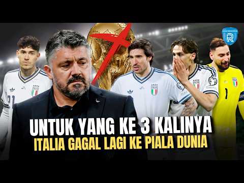 Tragedi Besar Italia! 3 Kali Berturut-Turut Gagal ke Piala Dunia, Era Keemasan Benar-Benar Berakhir?