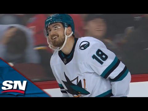 Sharks Filip Zadina Strikes For Two Goals In 37 Seconds vs. Flames