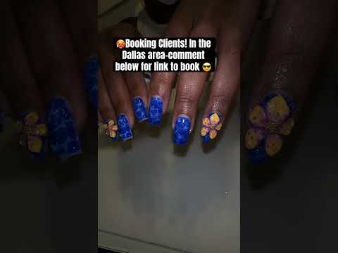 I am accepting nail clients AND 1-on-1 virtual and in-person classes ☺️ Comment 👇🏾 #nailart