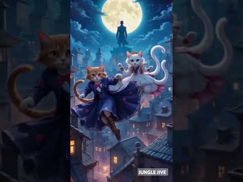 Husband Cat & Wife Cat: A Purr-fect Love Story 🐾💕.    #Shorts #catstory #moviecats #cattales