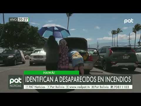 Internacional: Identifican a personas desaparecidas en incendio de Hawái