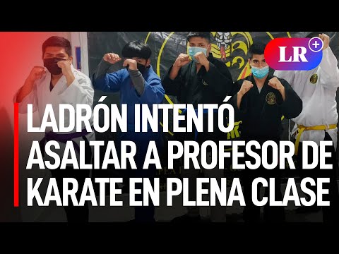Ladrón intentó asaltar a profesor de karate y sus alumnos en plena clase, pero luego fue liberado