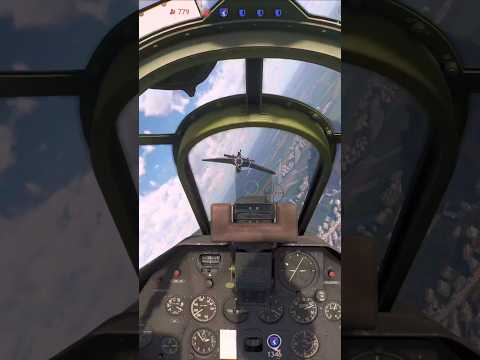 P-40E-1 Warhawk brings down Ju-87 Stuka [Battle of Berlin] #Enlisted #gaijin #shorts