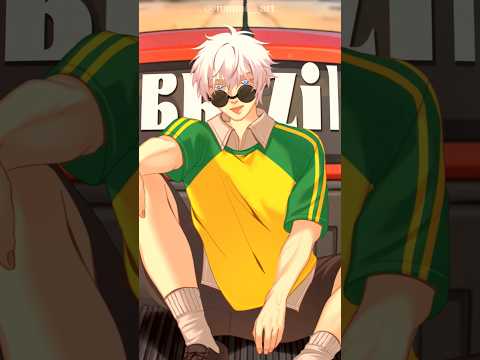 GOJO, COME TO BRAZIL!!🥰🇧🇷 #animationmeme #bbno #trend #cometobrazil #gojosatoru