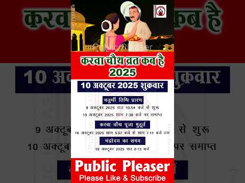 Karwa Chauth 2025 Date Time| करवा चौथ कब है 2025 | चतुर्थी कब है | Chaturthi Kab Hai| Chauth Kab Hai