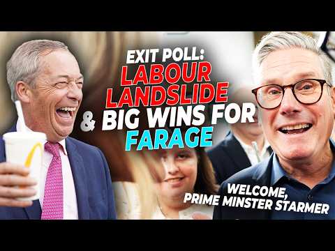 BREAKING: Exit Poll Projects Labour Landslide, Reform Win Big, SNP Destroyed | UK General Election