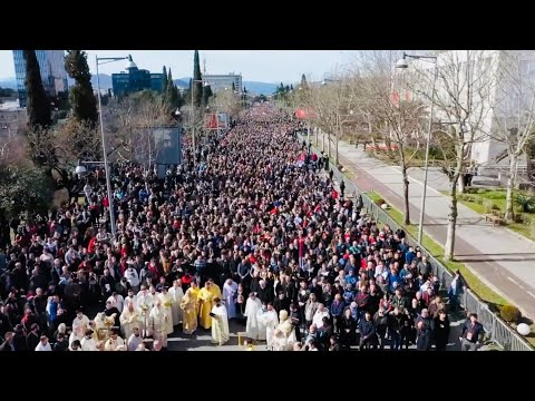 Massive protests hit the streets of Podgorica, Montenegro 🇲🇪