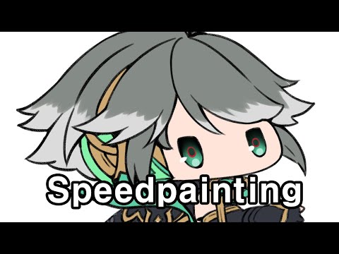 [Speedpainting] 원신 - 알하이탐 sd